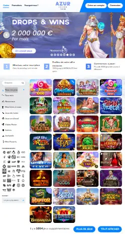l'application et interface OCEANBETS CASINO