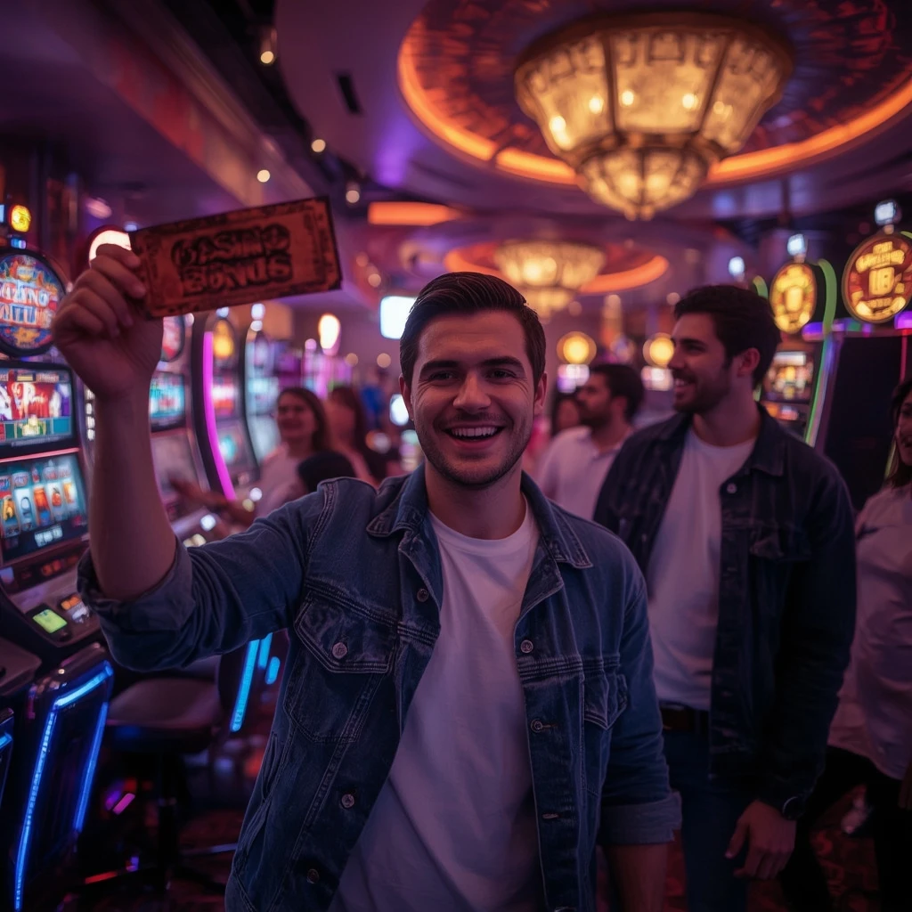 personne tenant un bonus OceanBets Casino