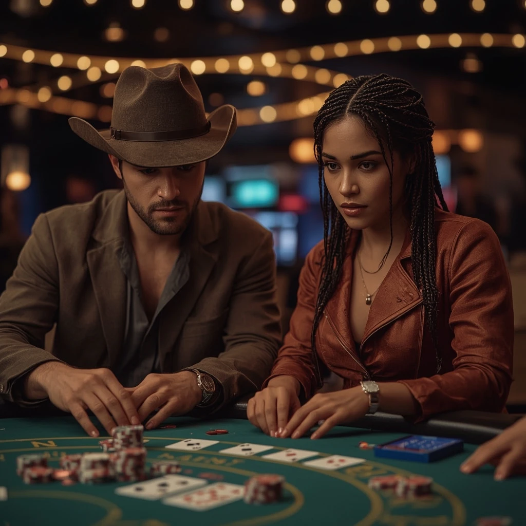 photo de deux joueurs de poker OCEANBETS CASINO